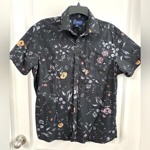 Apt. 9 Men's Dark Navy Floral Button Down Shirt